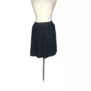 Gemilli 28 M Pleated Knee Length Skirt Black Formal Preppy Woman Office …